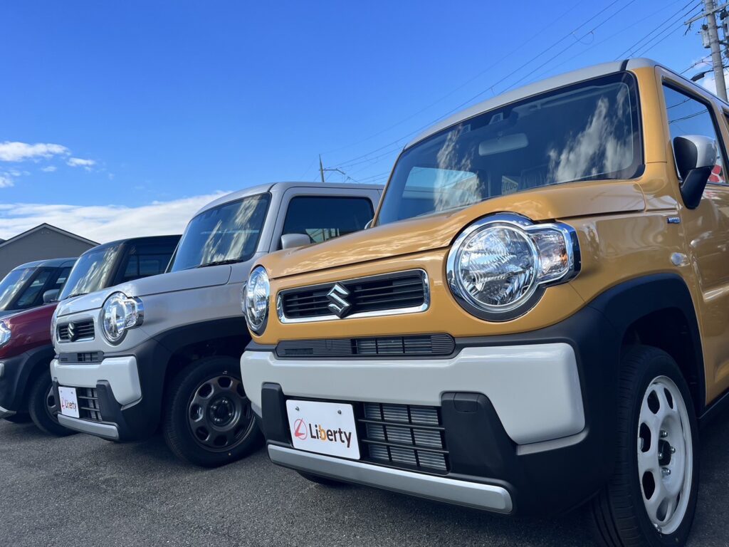 青空の下　自動車ハスラー