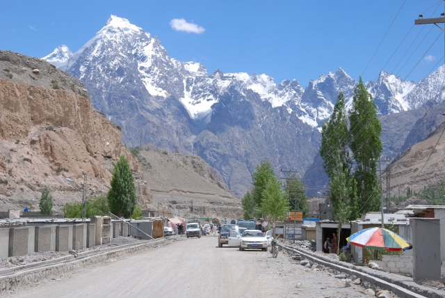 パキスタンのスストの町並み