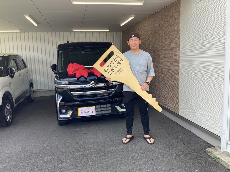 2025年8月29日にスペーシアカスタムを納車されたお客様