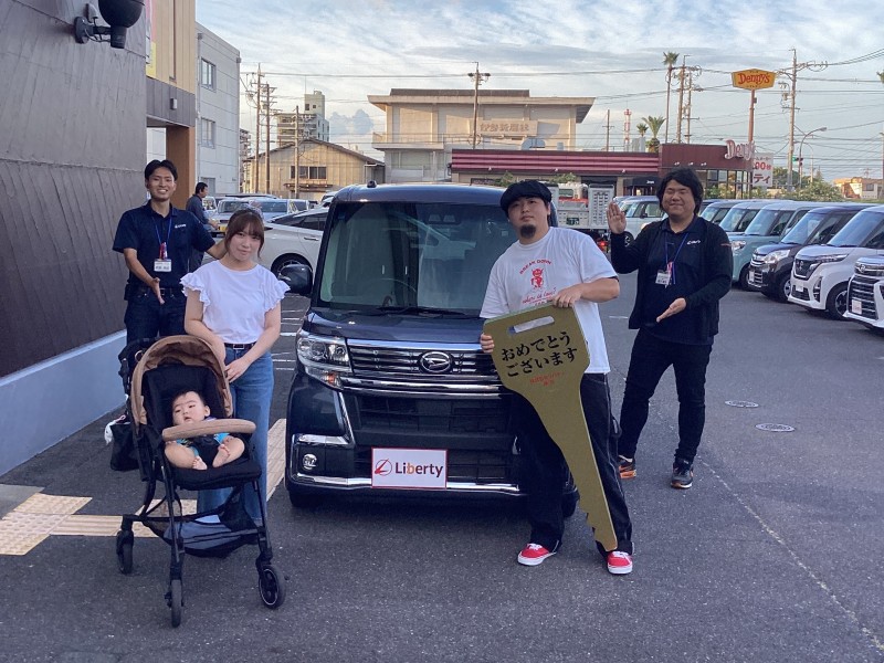 2026年8月9日にタントカスタムを納車されたお客様